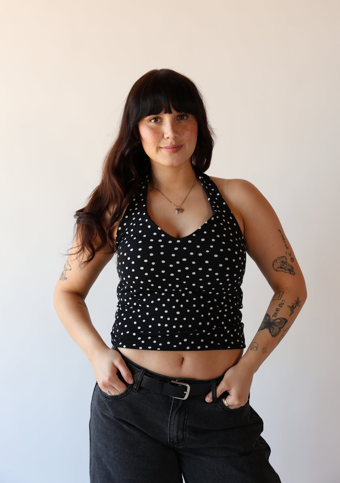 The Polka Dot Reversible Halter