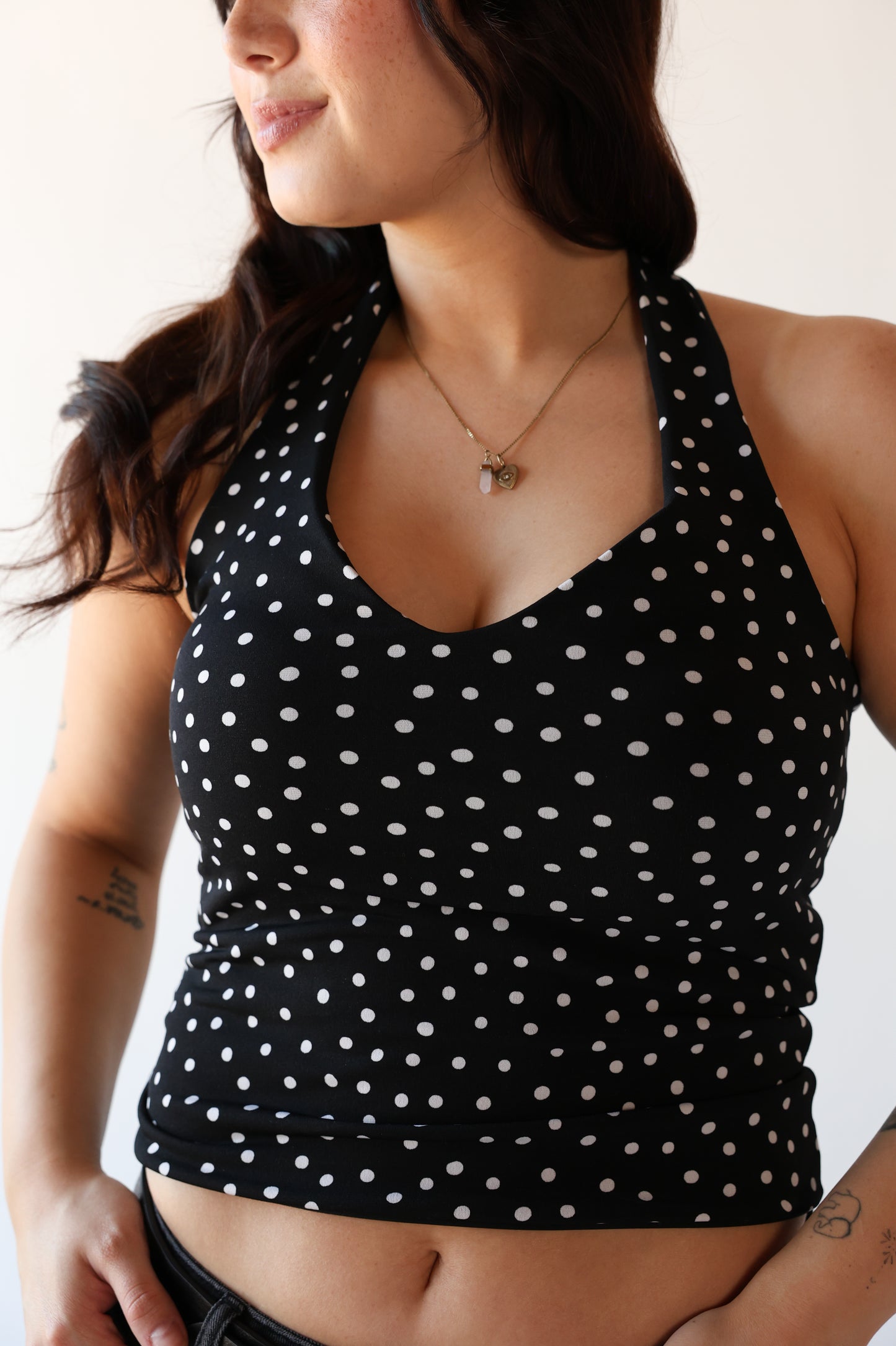 The Polka Dot Reversible Halter