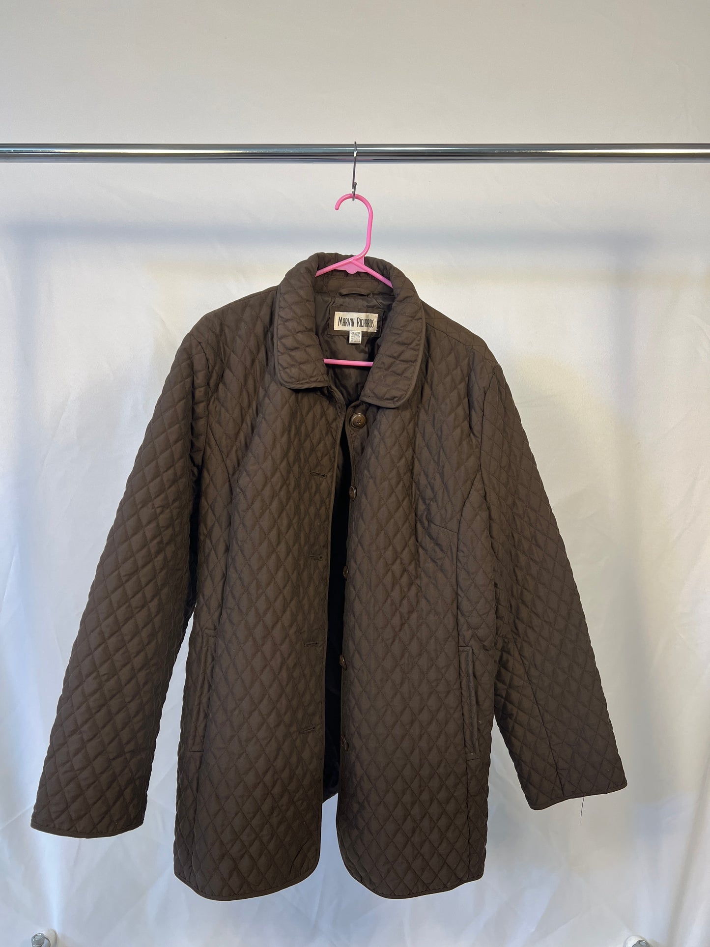 Brown Quilted Jacket