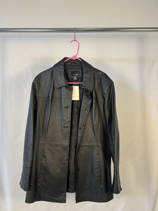 Black Long Leather Jacket