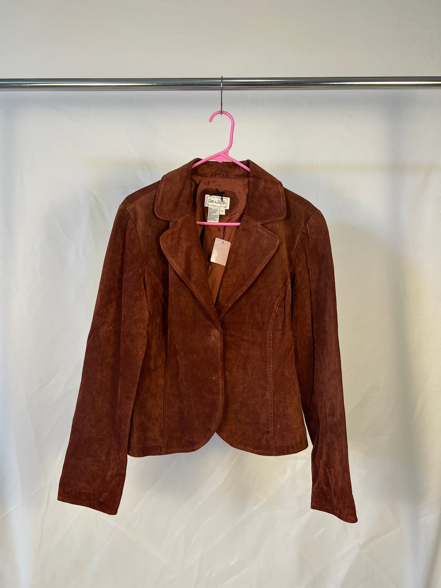 Burnt Red Suede Jacket