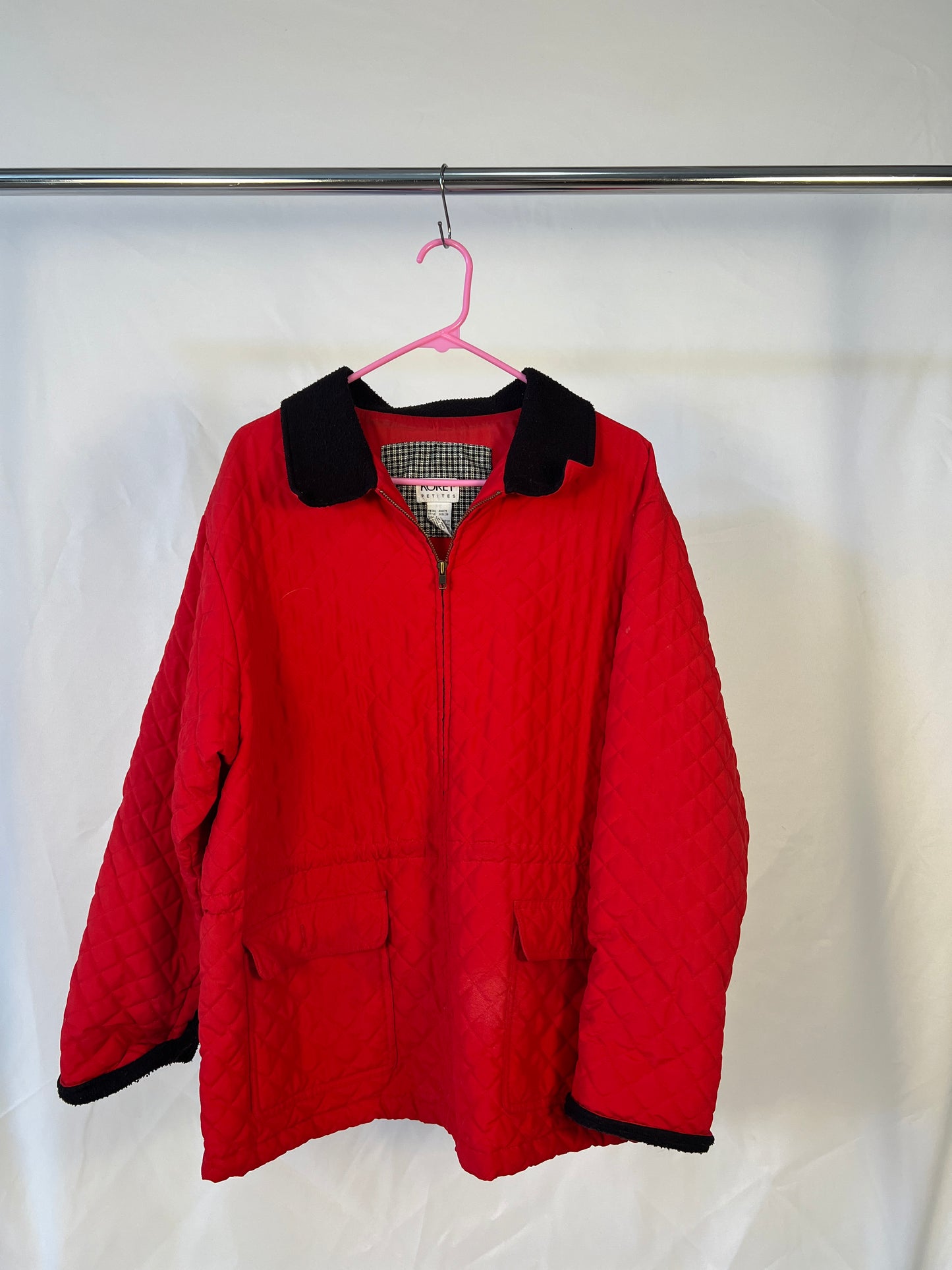 Red Quilted Jacket