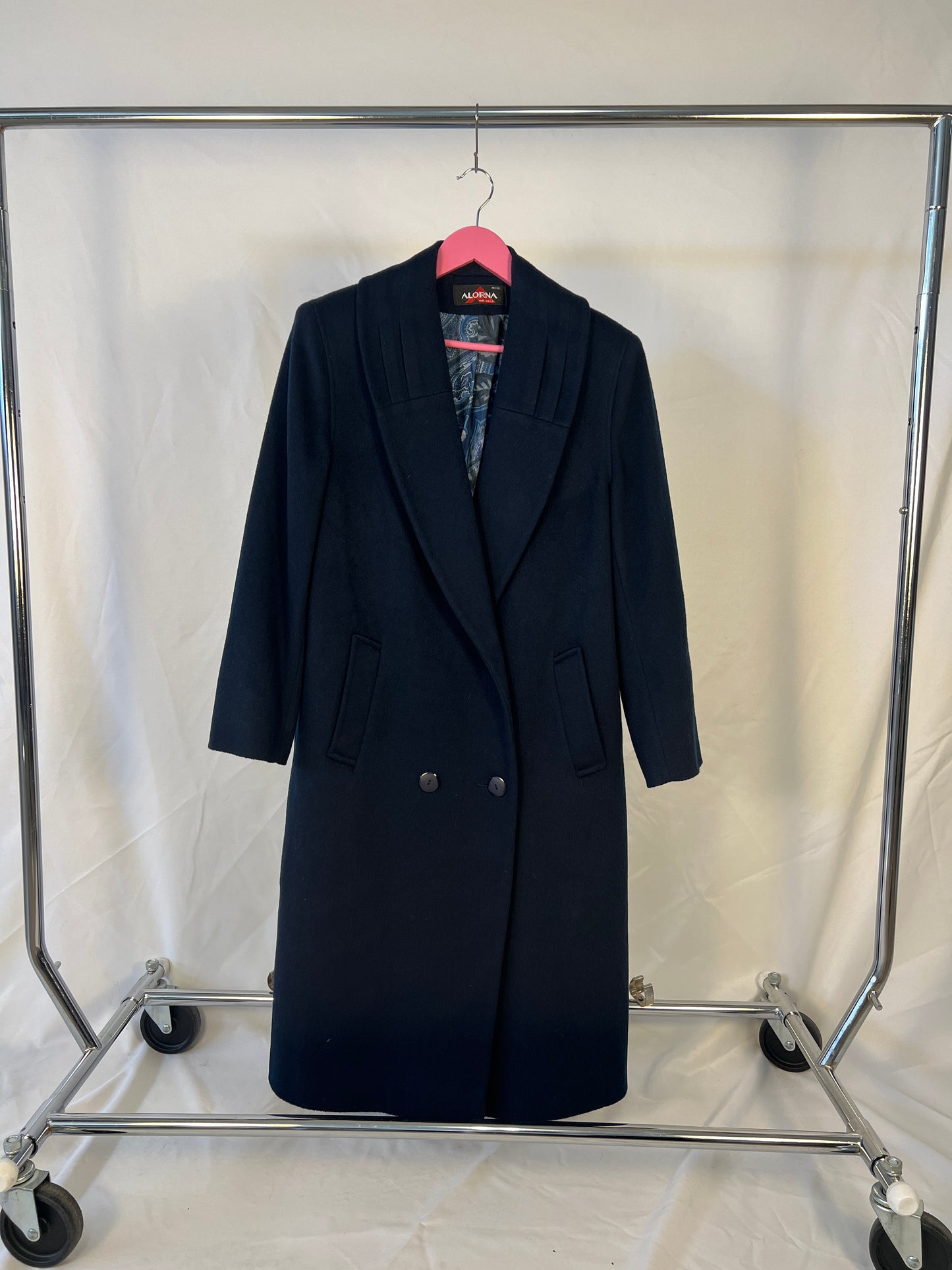 Navy Wool Coat