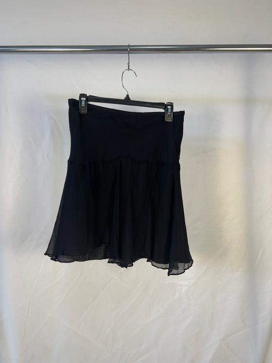 Black Flounce Skirt