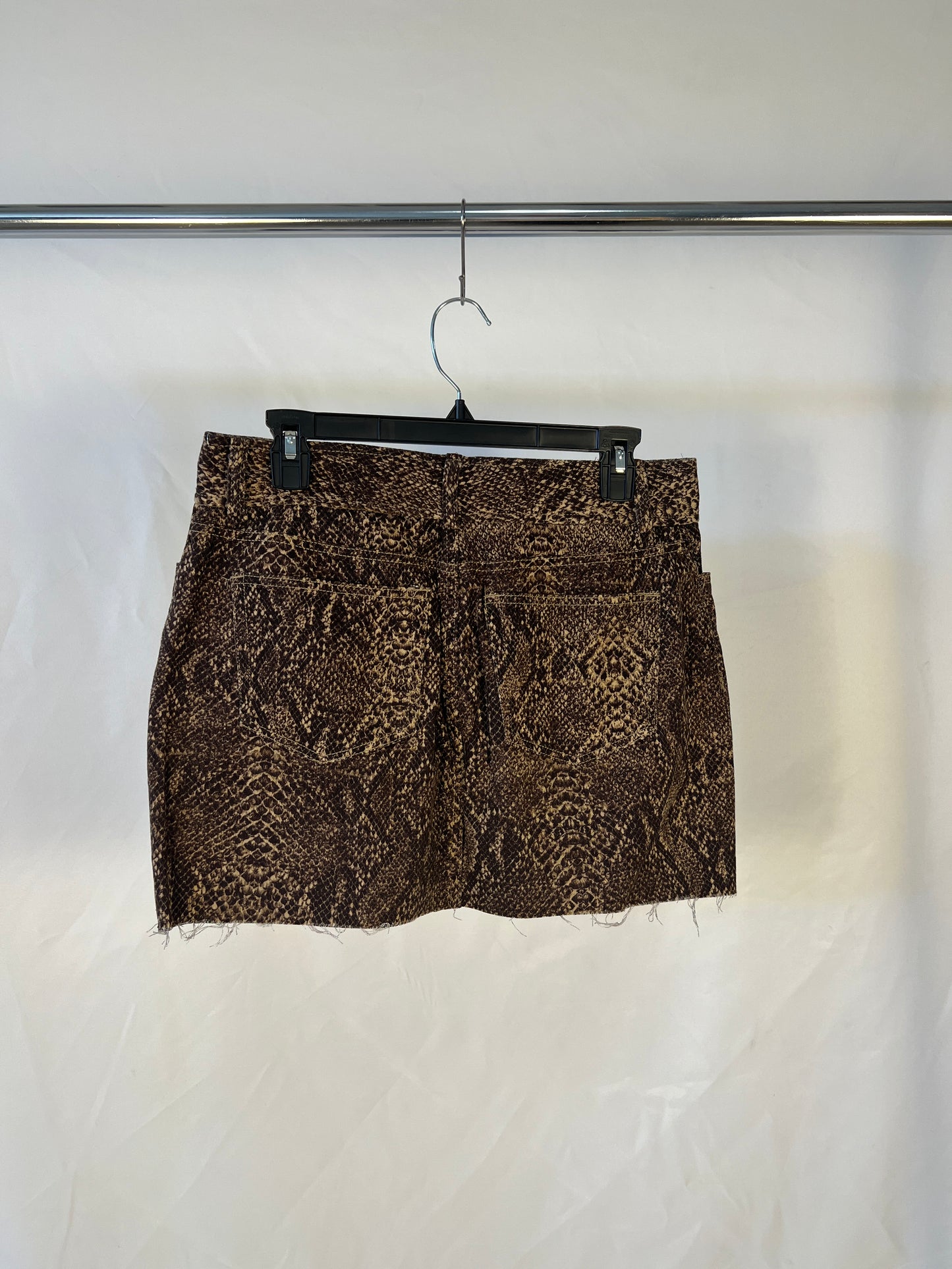 Snake Print Mini Skirt