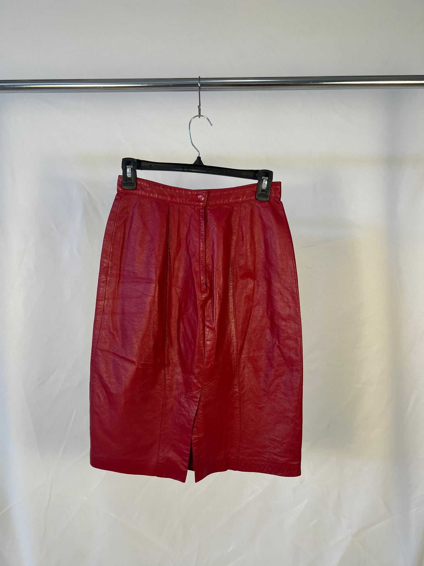 Red Leather Skirt