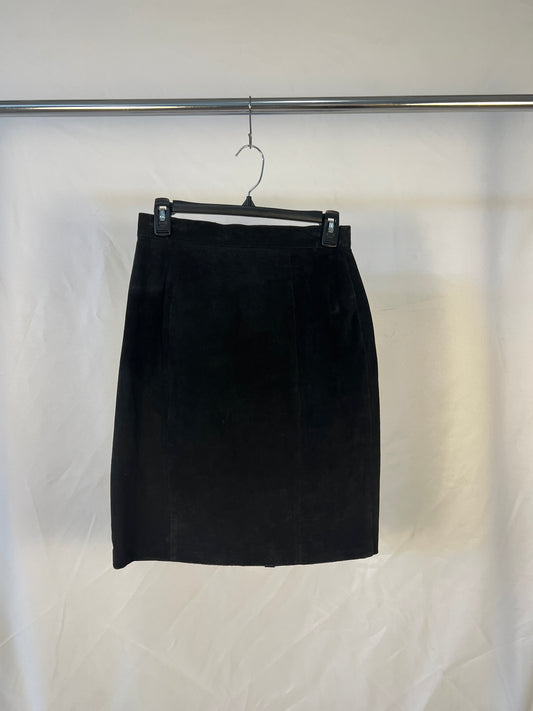 Black Suede skirt