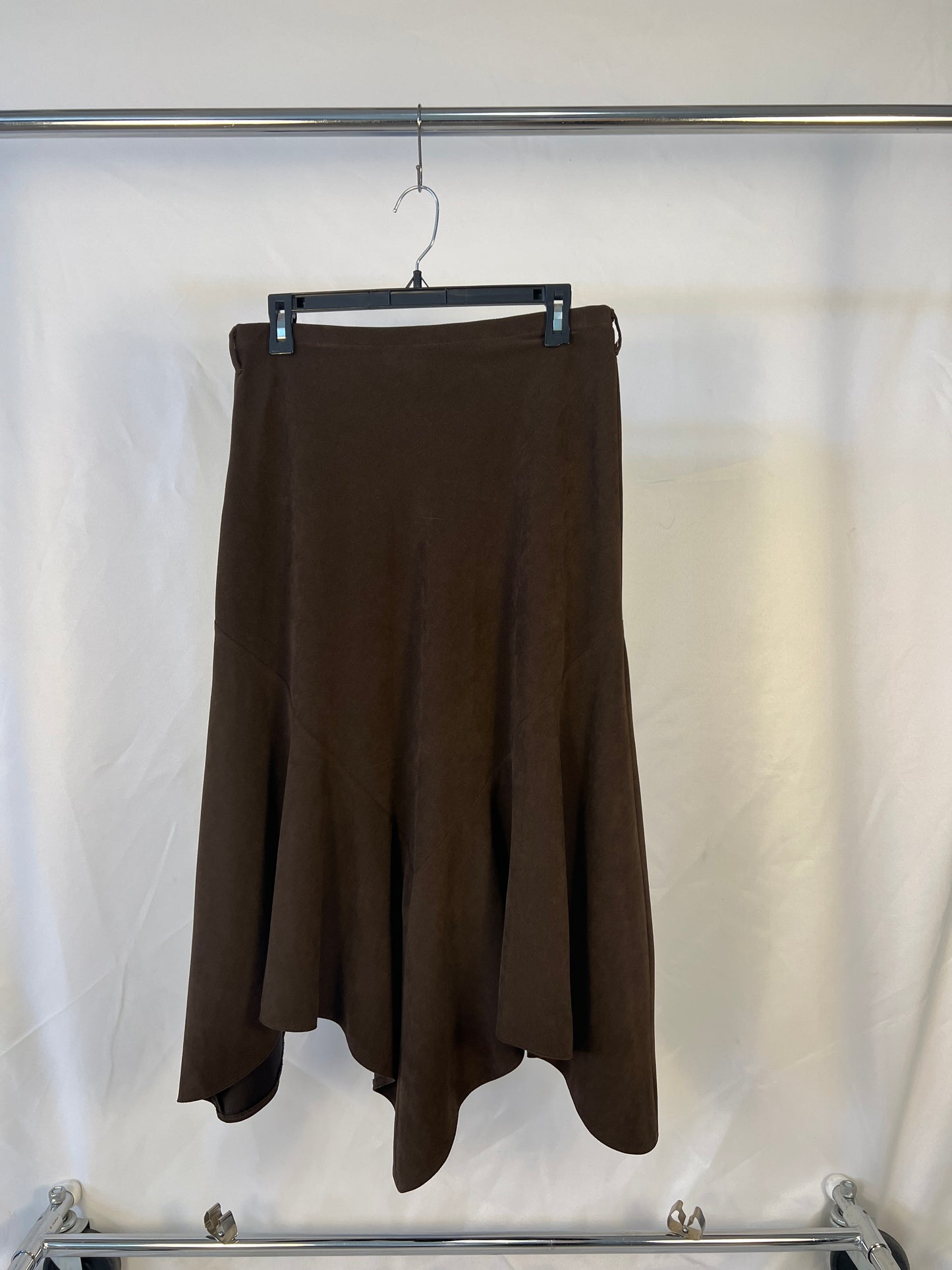 Brown Asymmetrical Skirt