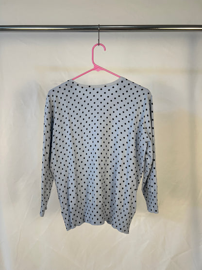 Baby Blue Polka Dot Cardigan