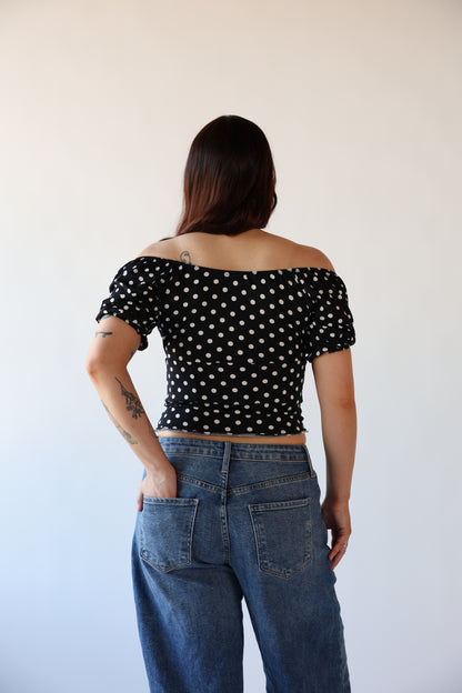 Upcycled Off The Shoulder Top