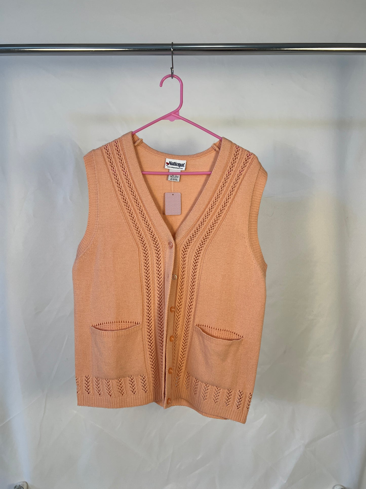 Peach Sweater Vest