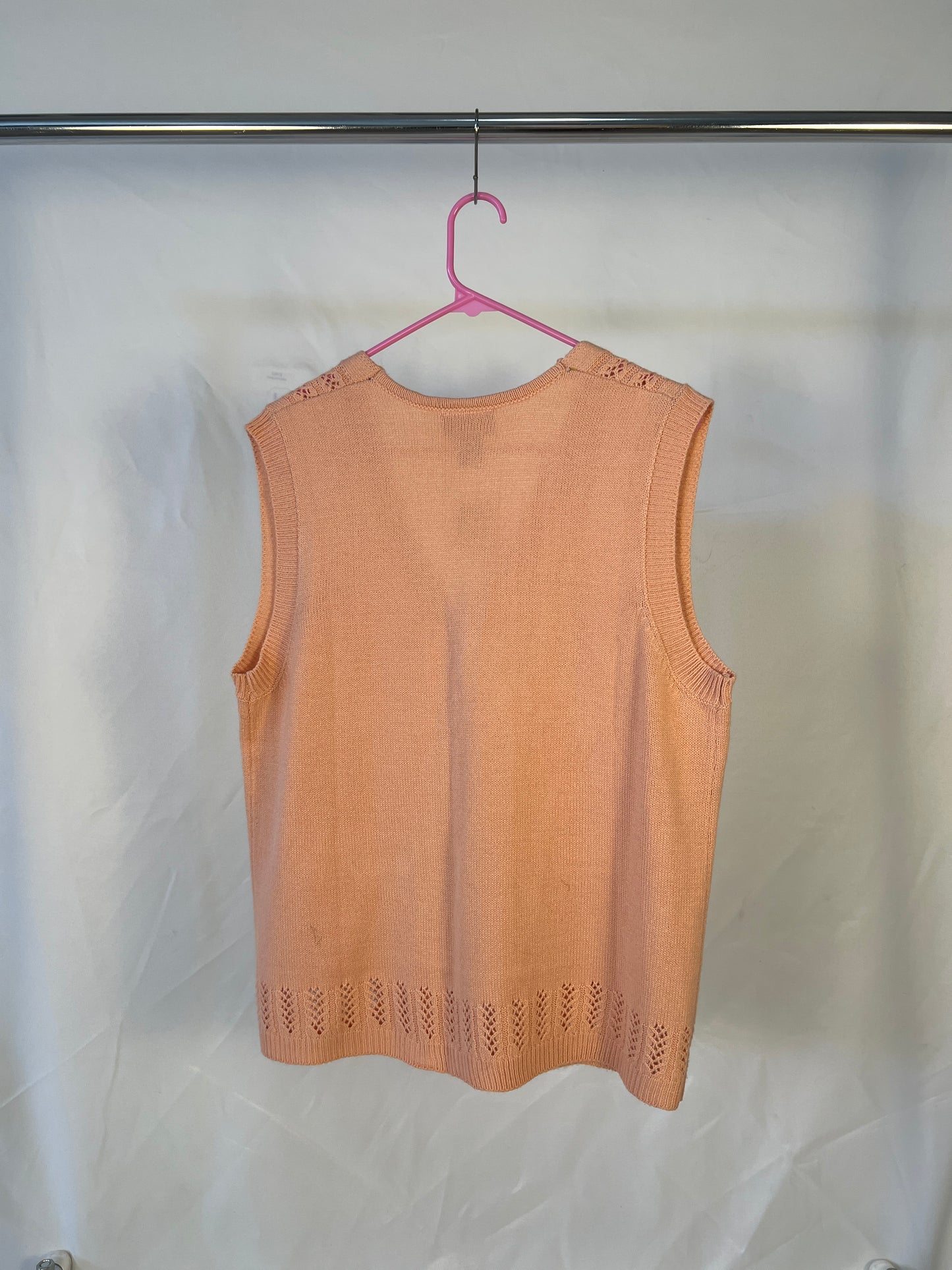 Peach Sweater Vest