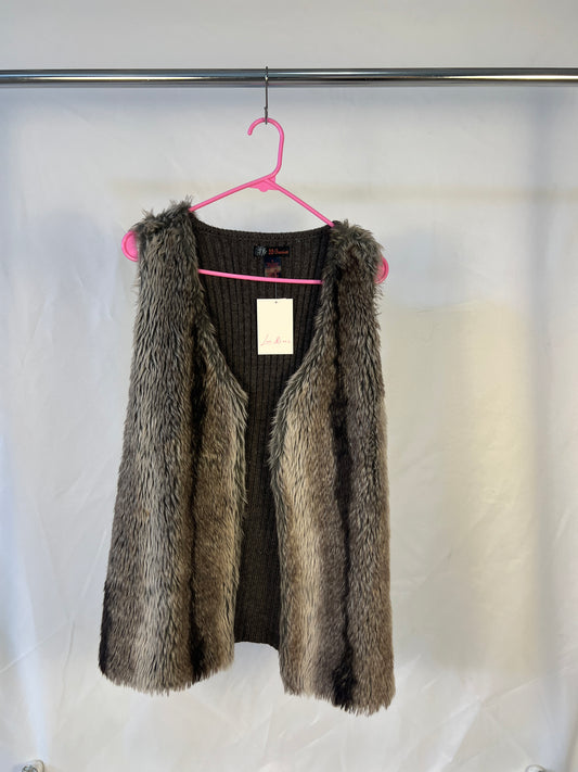 Faux Fur Sweater Vest