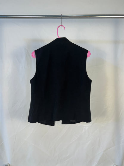 Black Quilted Vest