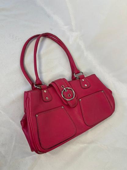 Hot Pink Buckle Handbag