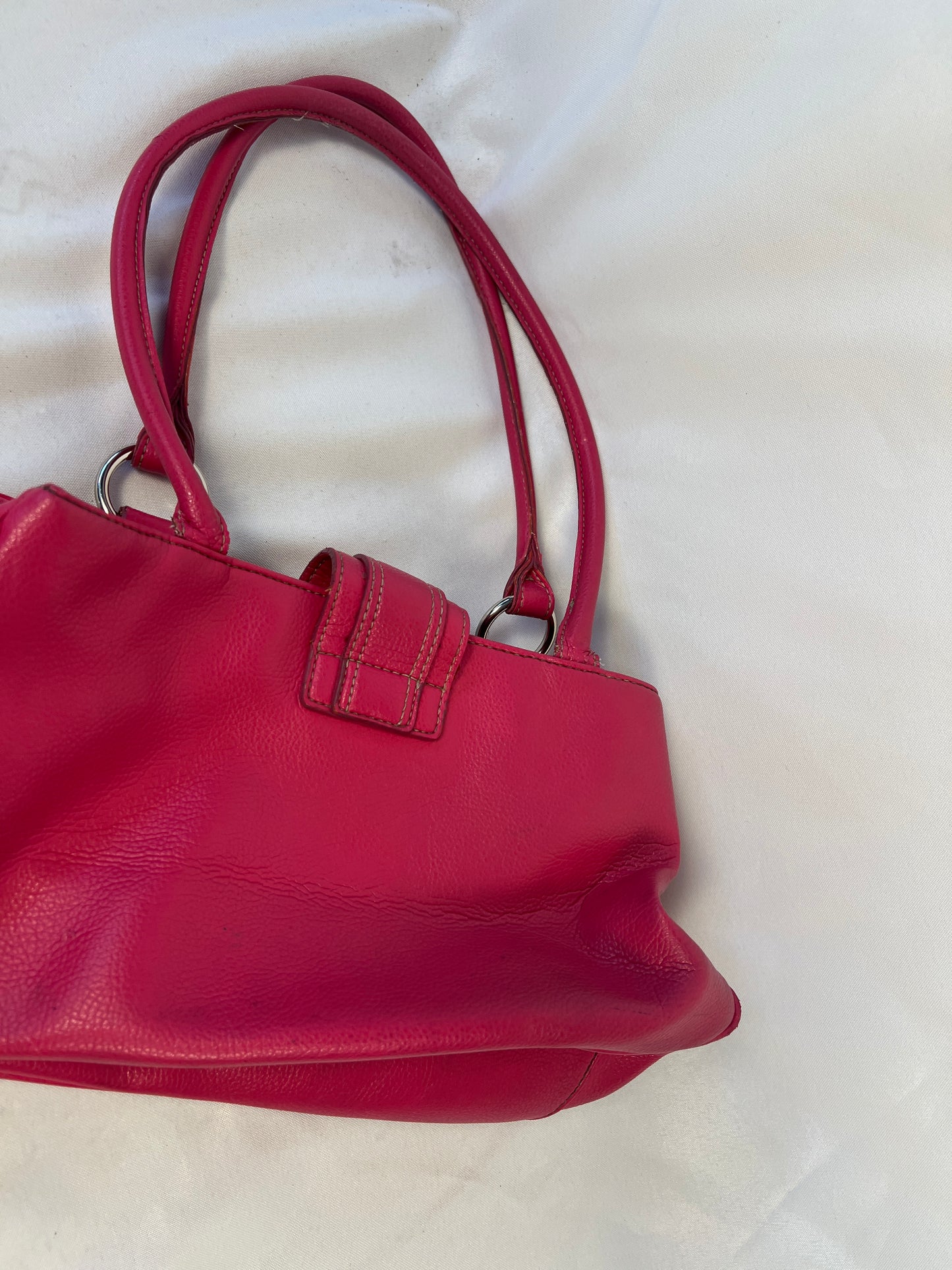 Hot Pink Buckle Handbag