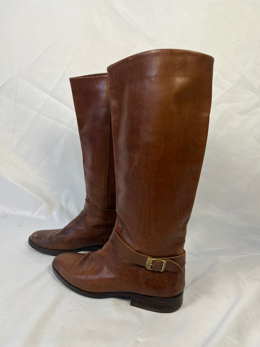 Tan Leather Frye Style Boots