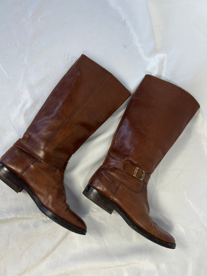 Tan Leather Frye Style Boots