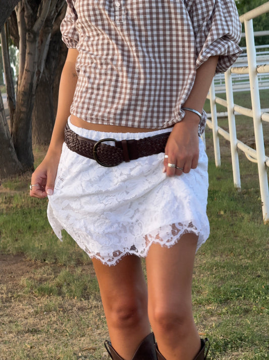 The Lace Mini Skirt