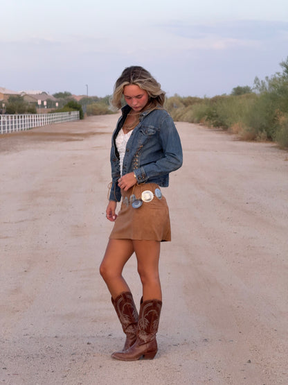 The Suede Mini Skirt