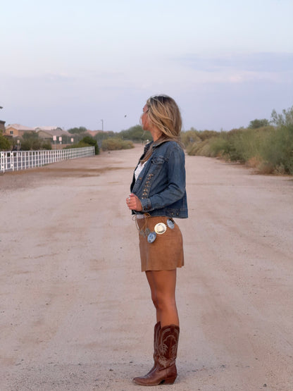 The Suede Mini Skirt
