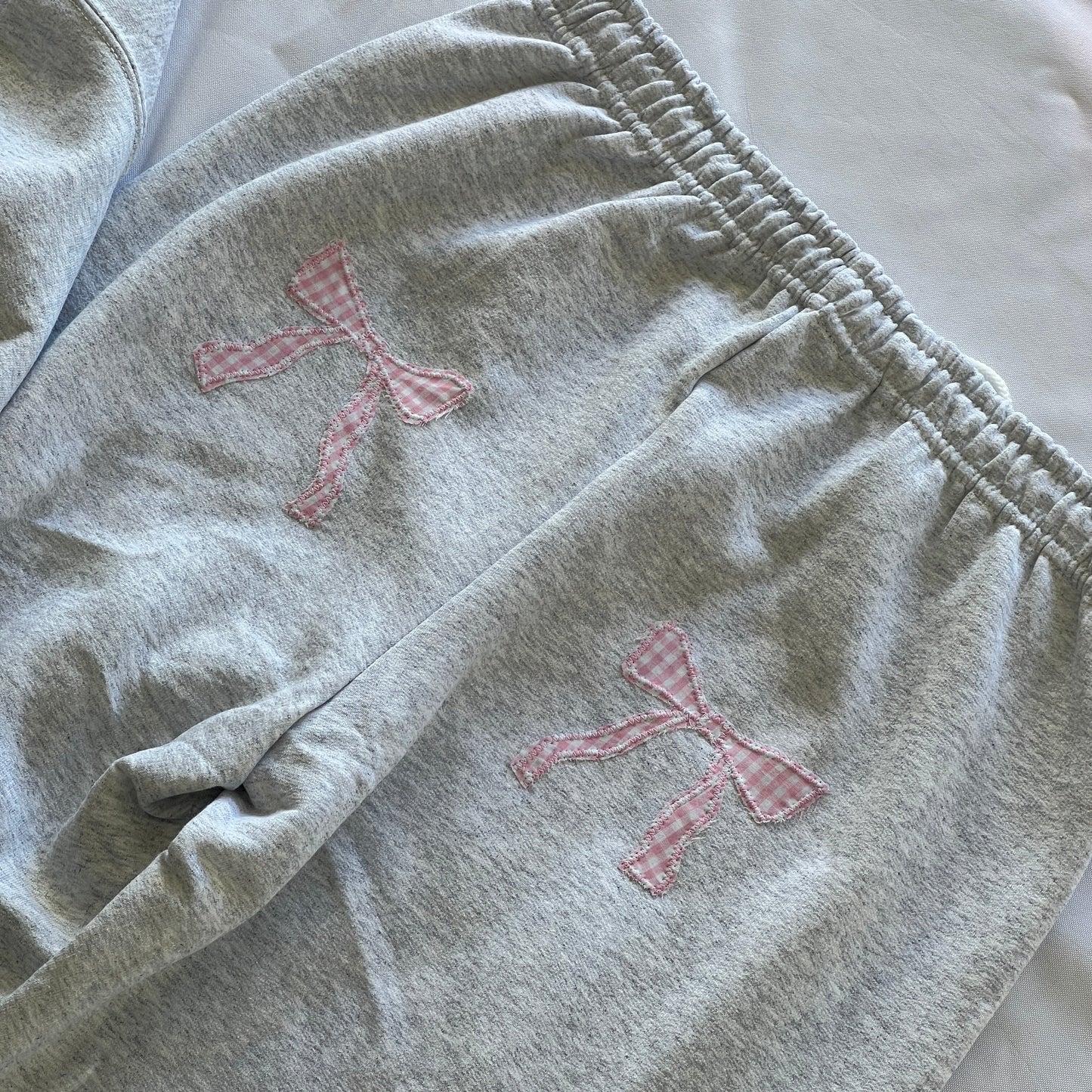 The Bow Patchwork Sweatpants