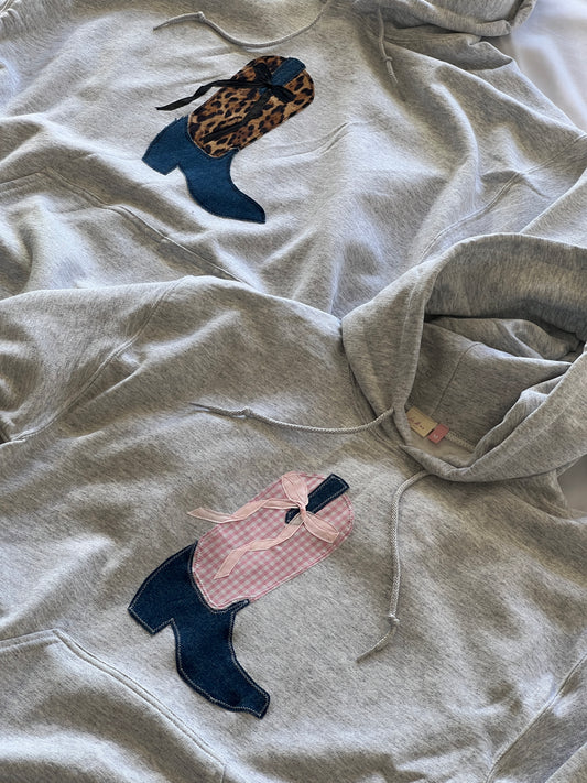 The Cowboy Boot Patchwork Hoodie