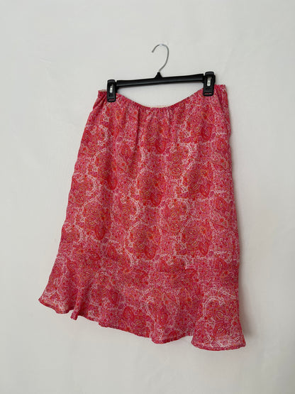 Pink Floral Skirt