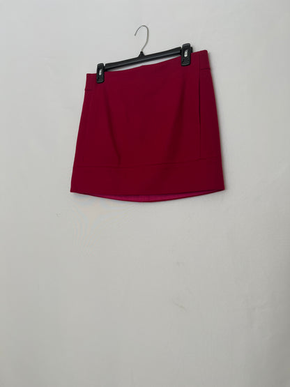 Pink Wool Mini Skirt