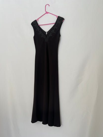 Beaded Neckline Dress