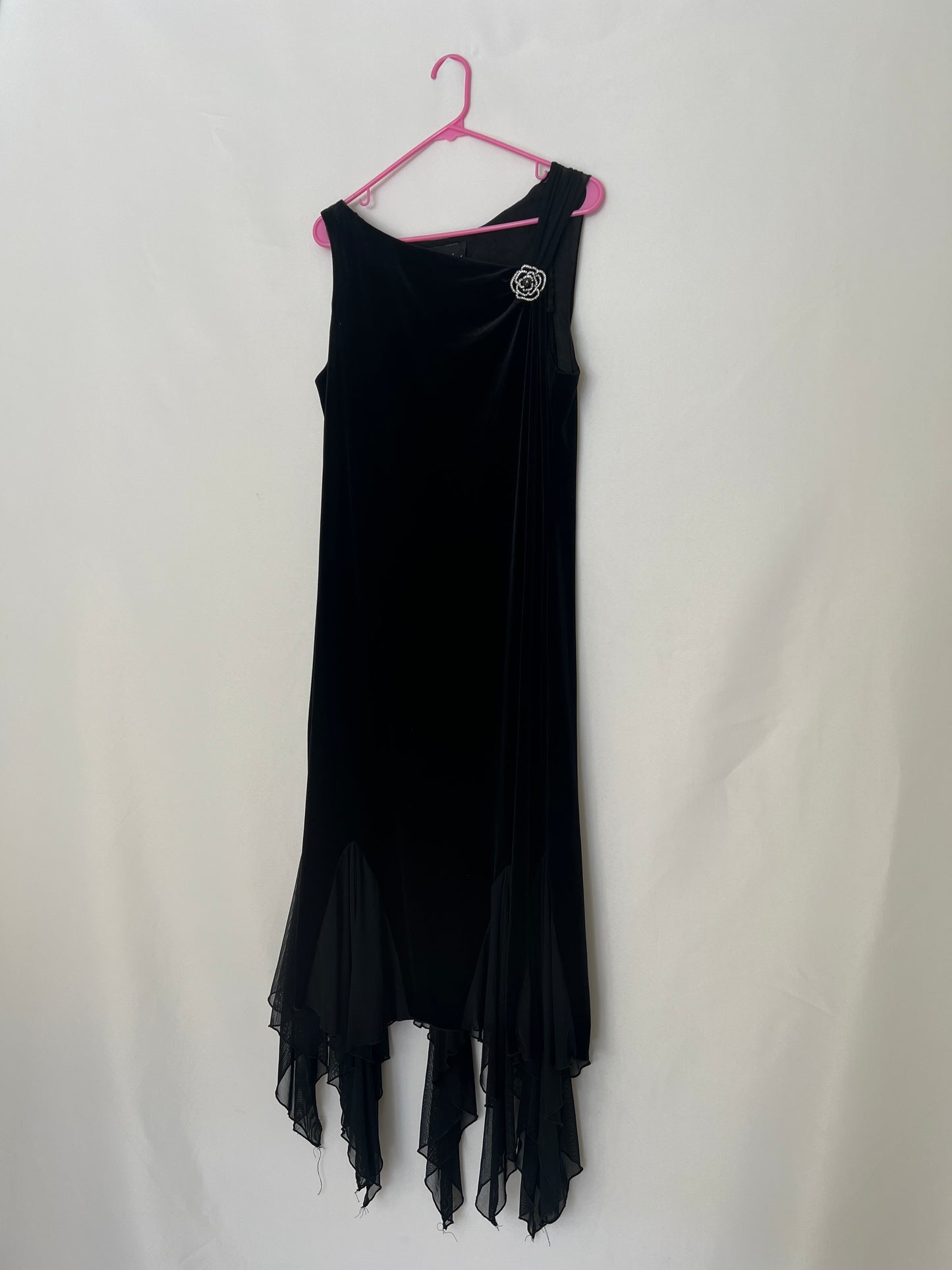 Velvet Asymmetrical Dress