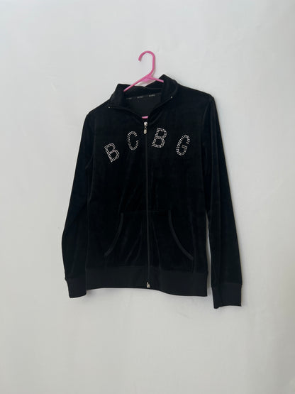 BCBG Velour Tracksuit Jacket