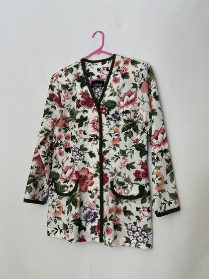 Floral Long Blazer